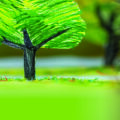Escolinha realiza atividade artística alusiva a futuro sustentável.